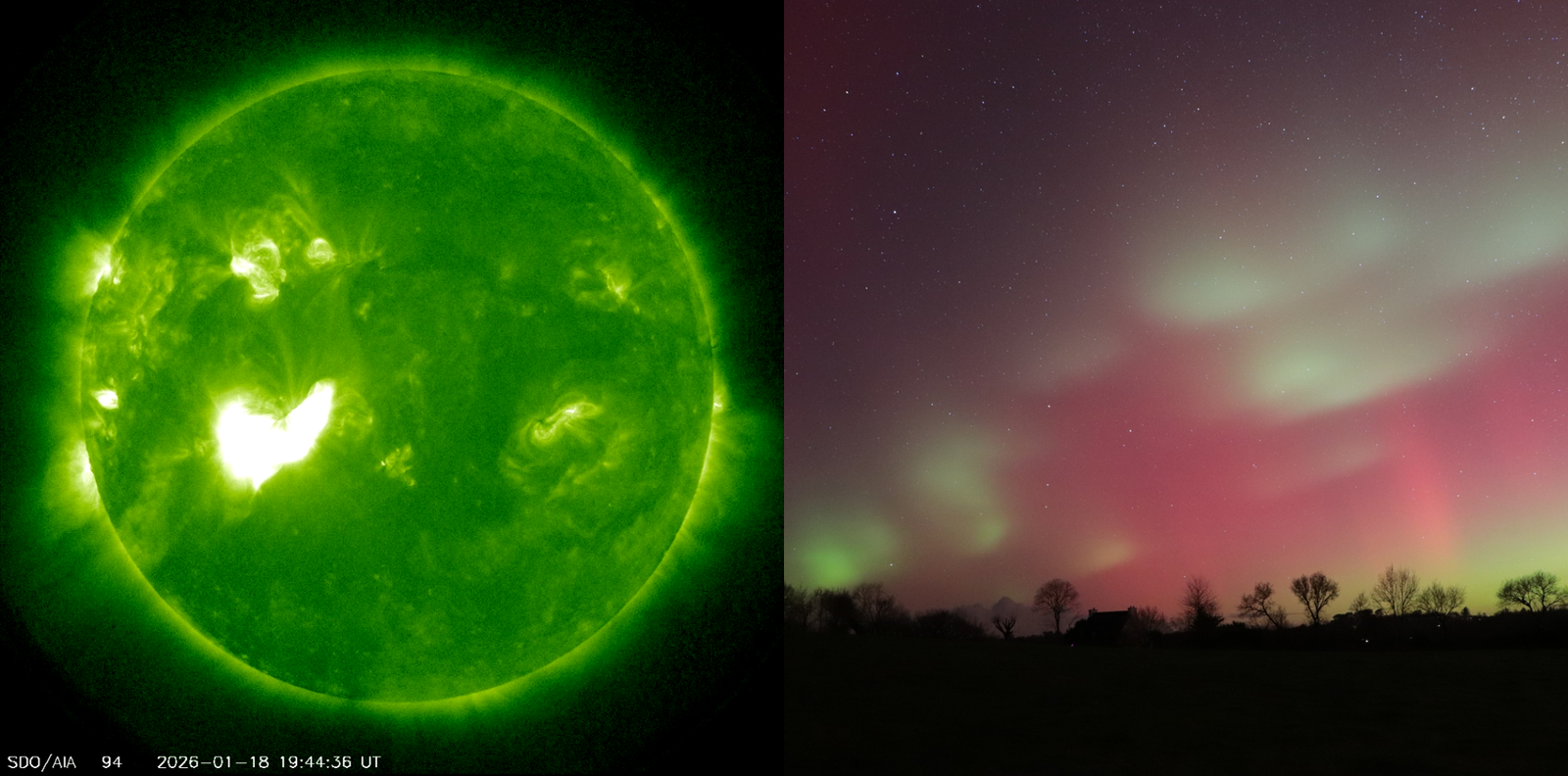 Des aurores boréales à Lannion